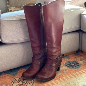 Frye Julia 8 oxblood boots